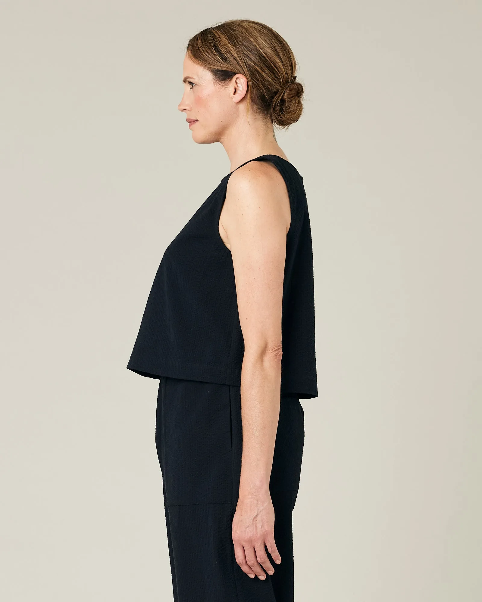 Esme Black Seersucker Top sold by Beyond Nine product image thumbnail 2