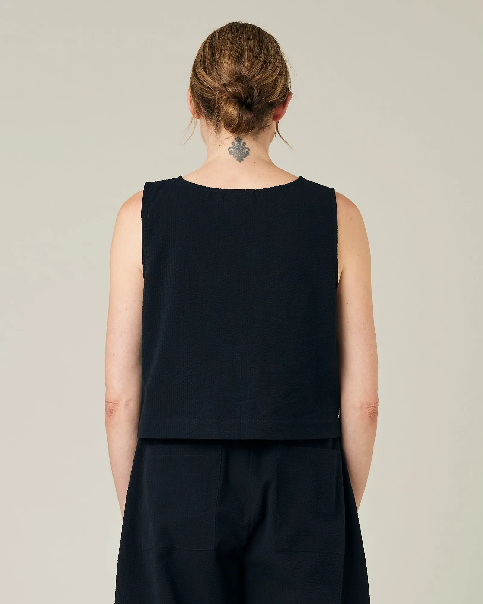 Esme Black Seersucker Top sold by Beyond Nine product image thumbnail 3