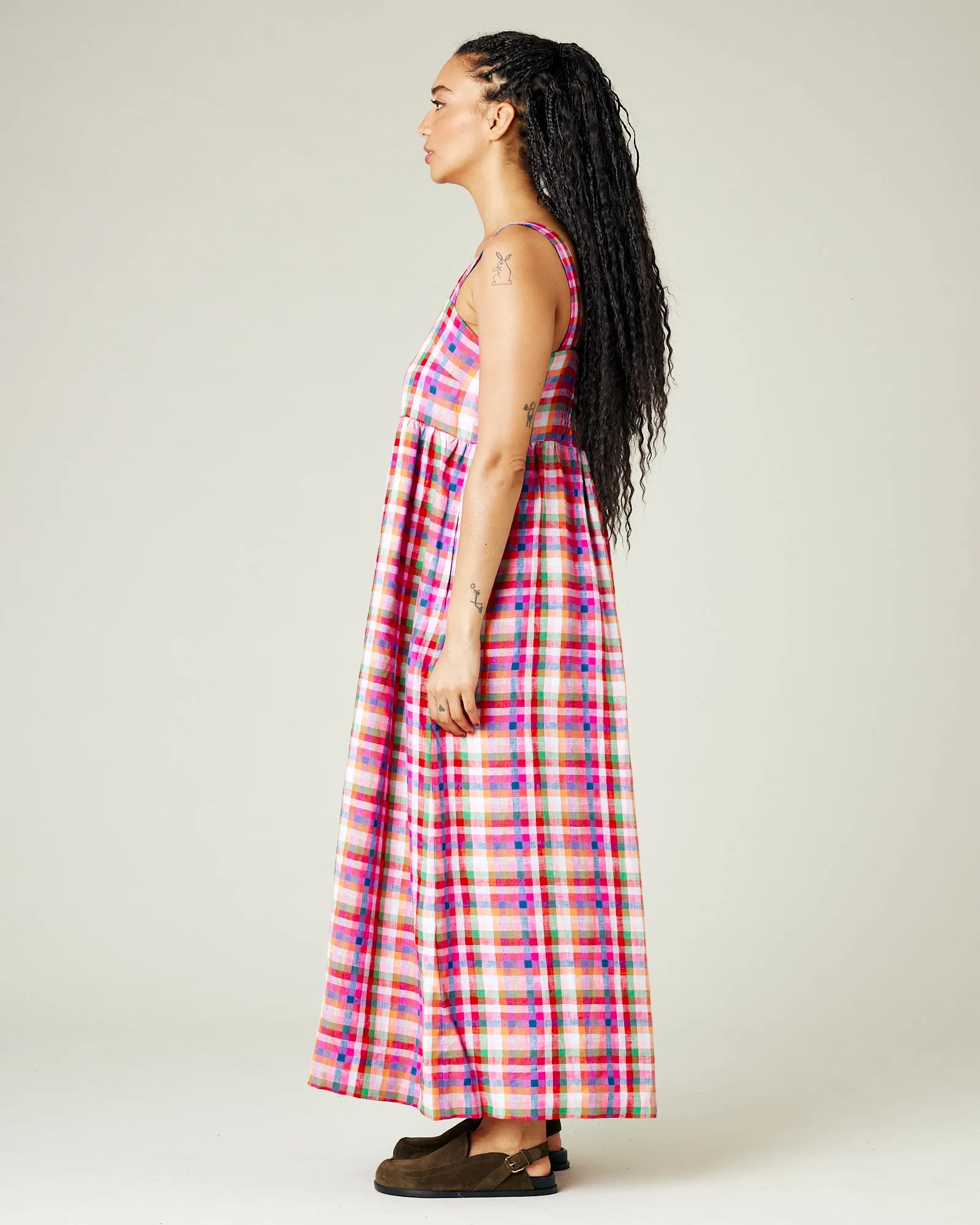 Suki Sonny Check Linen Dress sold by Beyond Nine product image thumbnail 2
