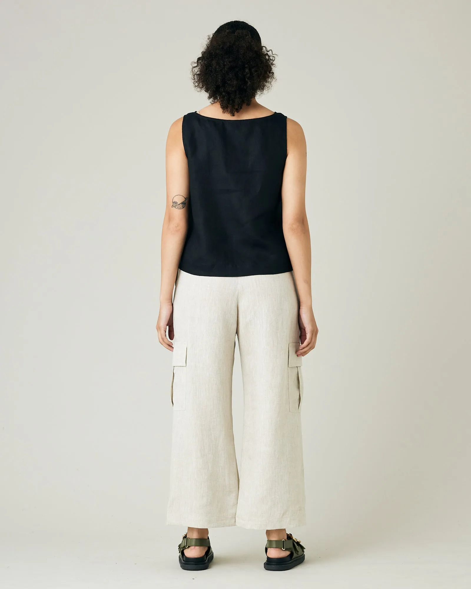 Orla Natural Linen Trousers sold by Beyond Nine product image thumbnail 5