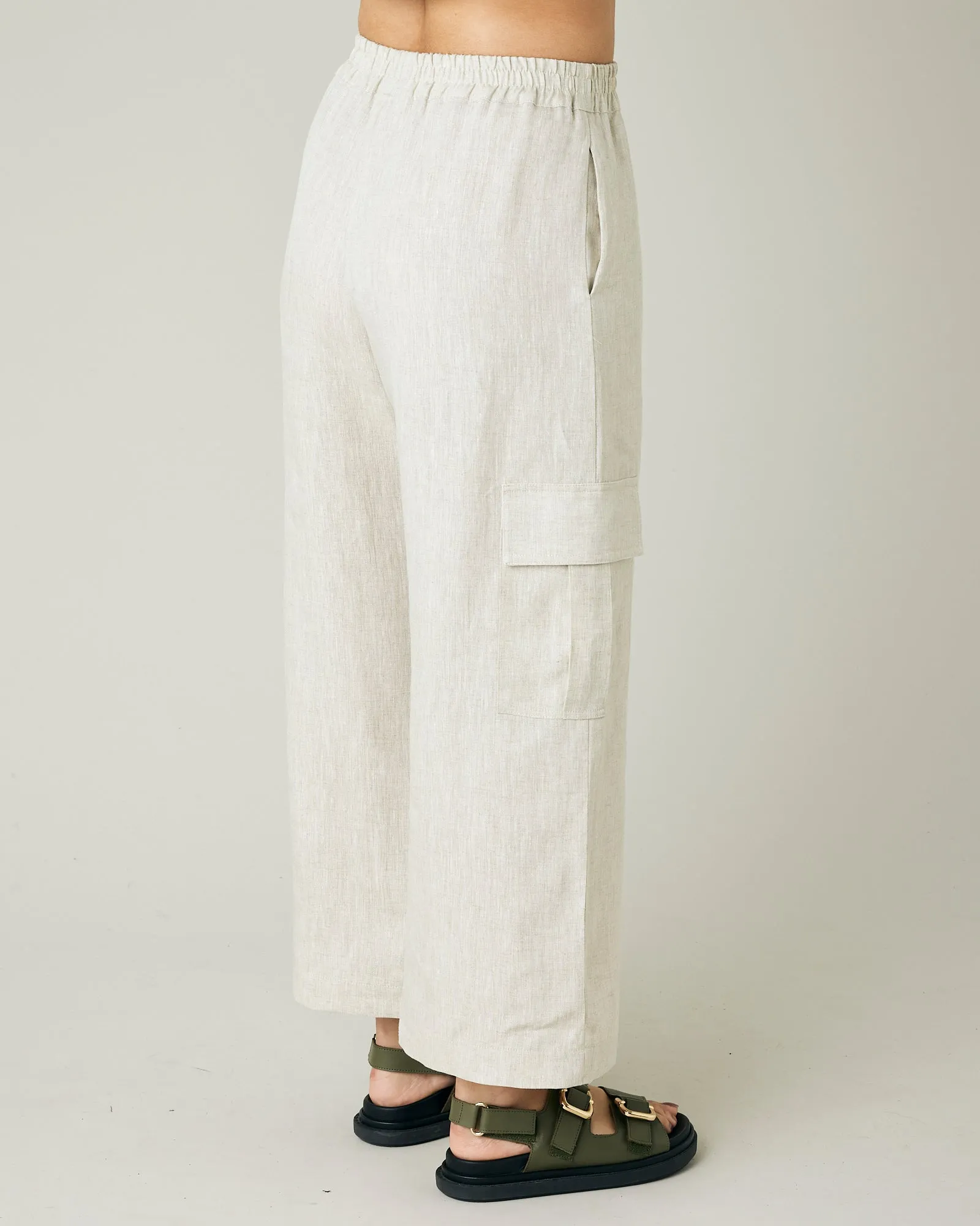 Orla Natural Linen Trousers sold by Beyond Nine product image thumbnail 2