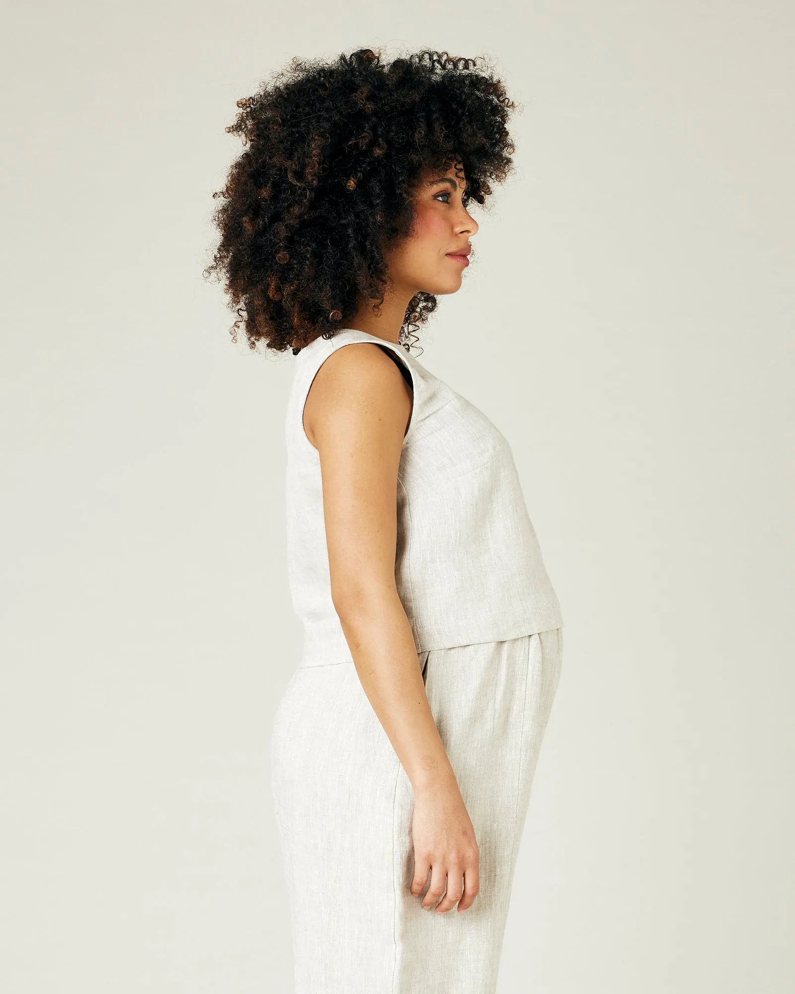 Esme Natural Linen Top sold by Beyond Nine product image thumbnail 4