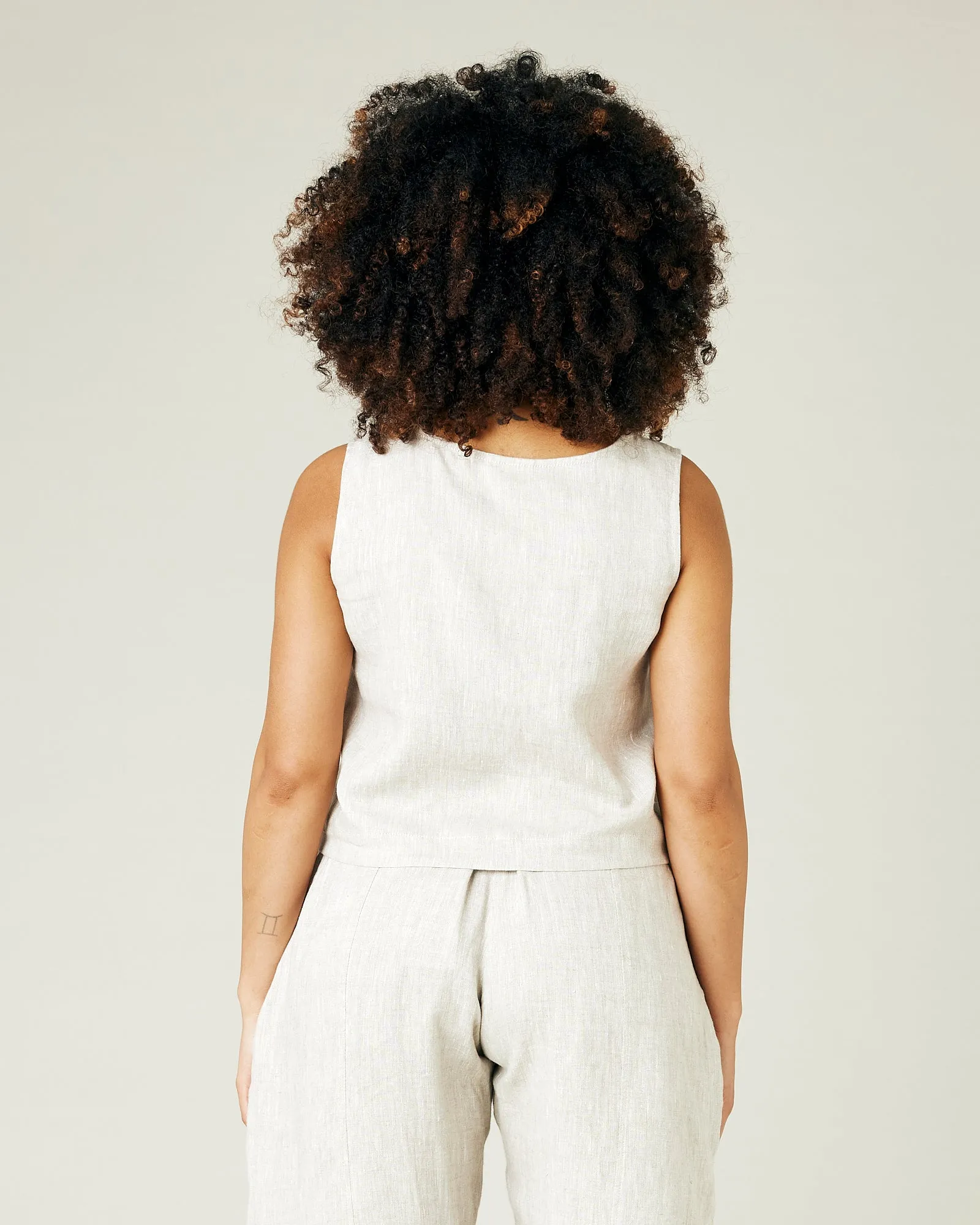 Esme Natural Linen Top sold by Beyond Nine product image thumbnail 3