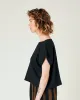 Polly Black Linen Top sold by Beyond Nine