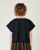 Polly Black Linen Top sold by Beyond Nine