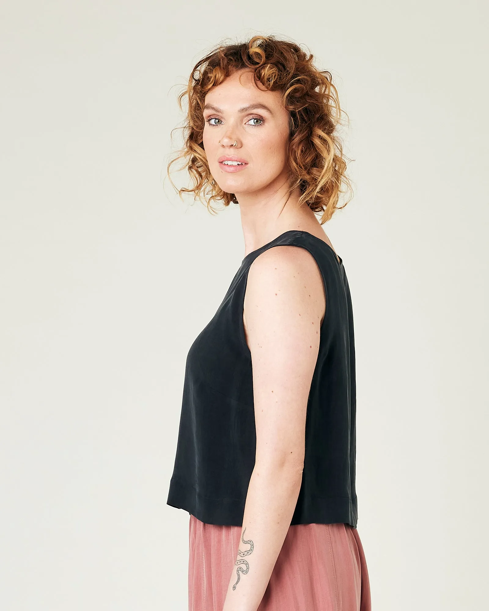 Esme Black Cupro Top sold by Beyond Nine product image thumbnail 2