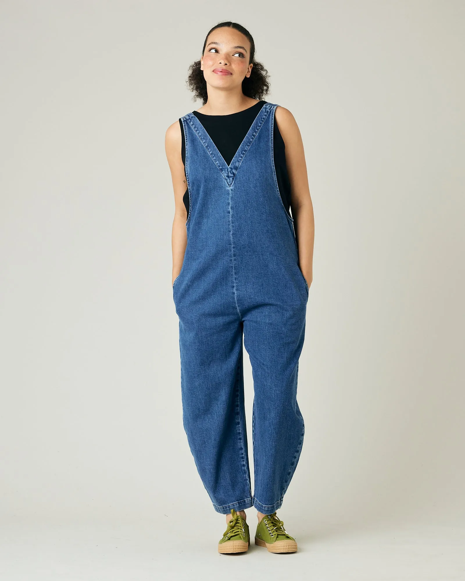 Ottie Mid Blue Denim Jumpsuit sold by Beyond Nine product image thumbnail 4