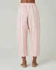 Ultimate PJ Trousers Pink & Ecru Stripe Linen sold by Beyond Nine