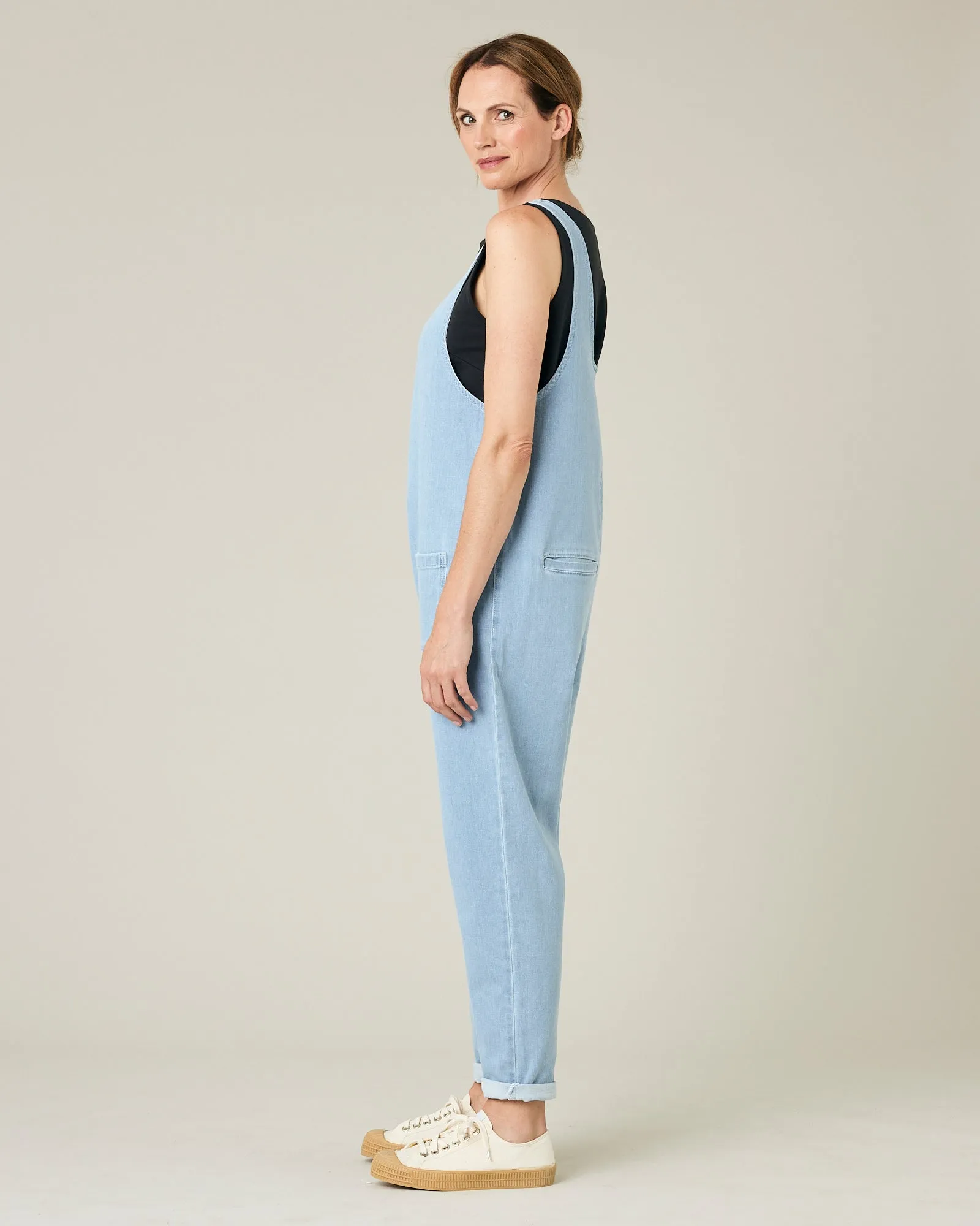 Lola Light Blue Denim Jumpsuit sold by Beyond Nine product image thumbnail 2