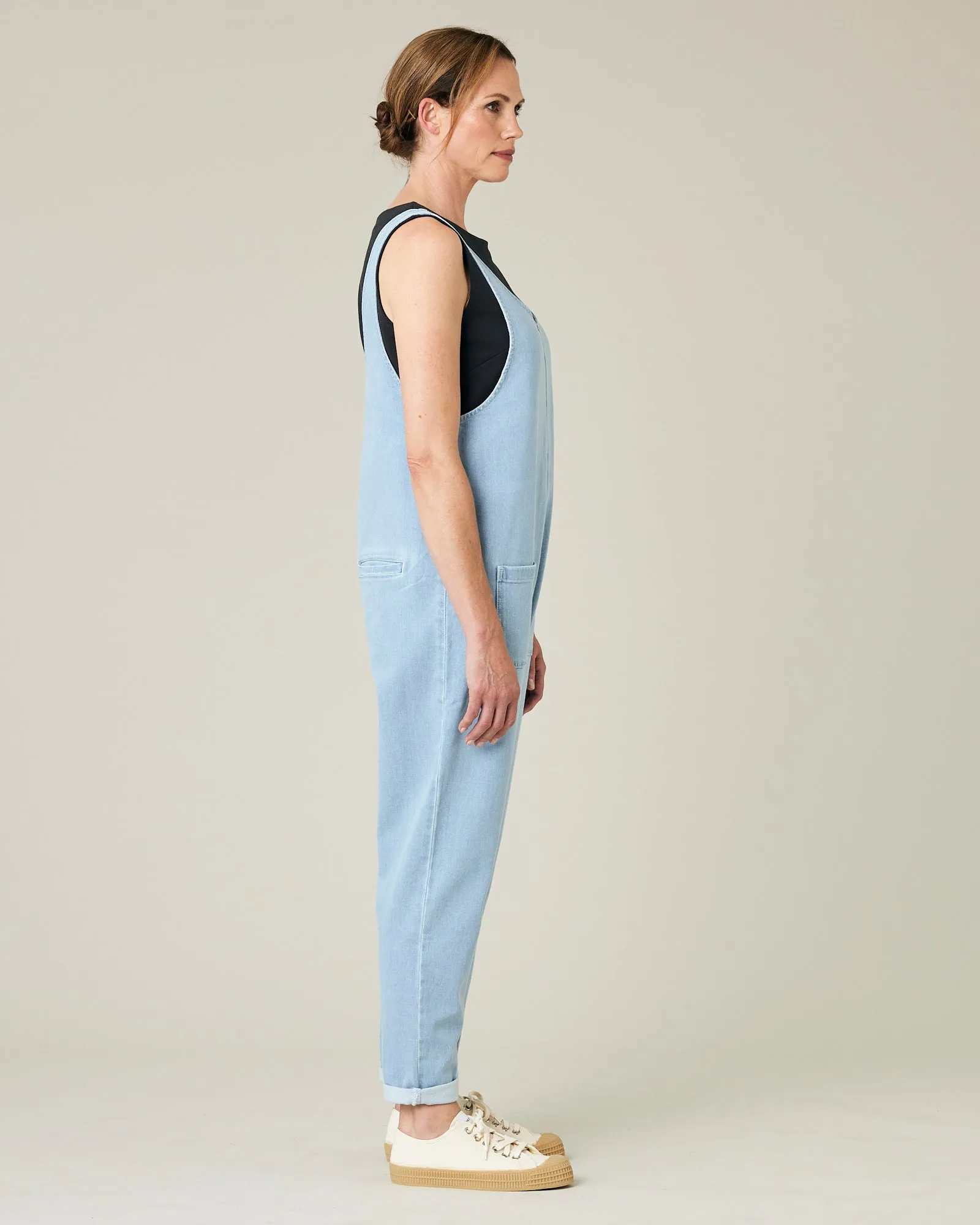 Lola Light Blue Denim Jumpsuit sold by Beyond Nine product image thumbnail 4