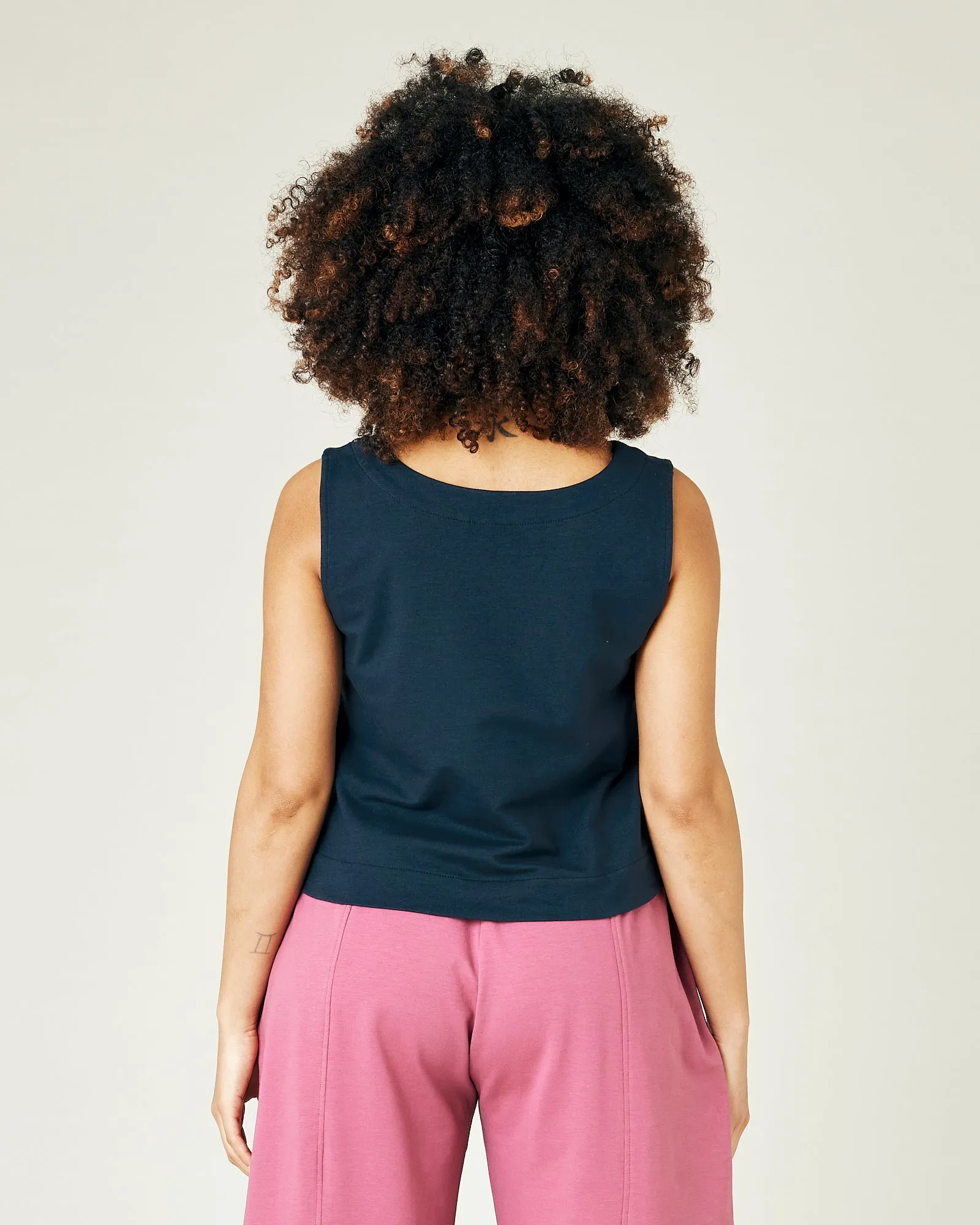 Esme Navy Jersey Top sold by Beyond Nine product image thumbnail 3