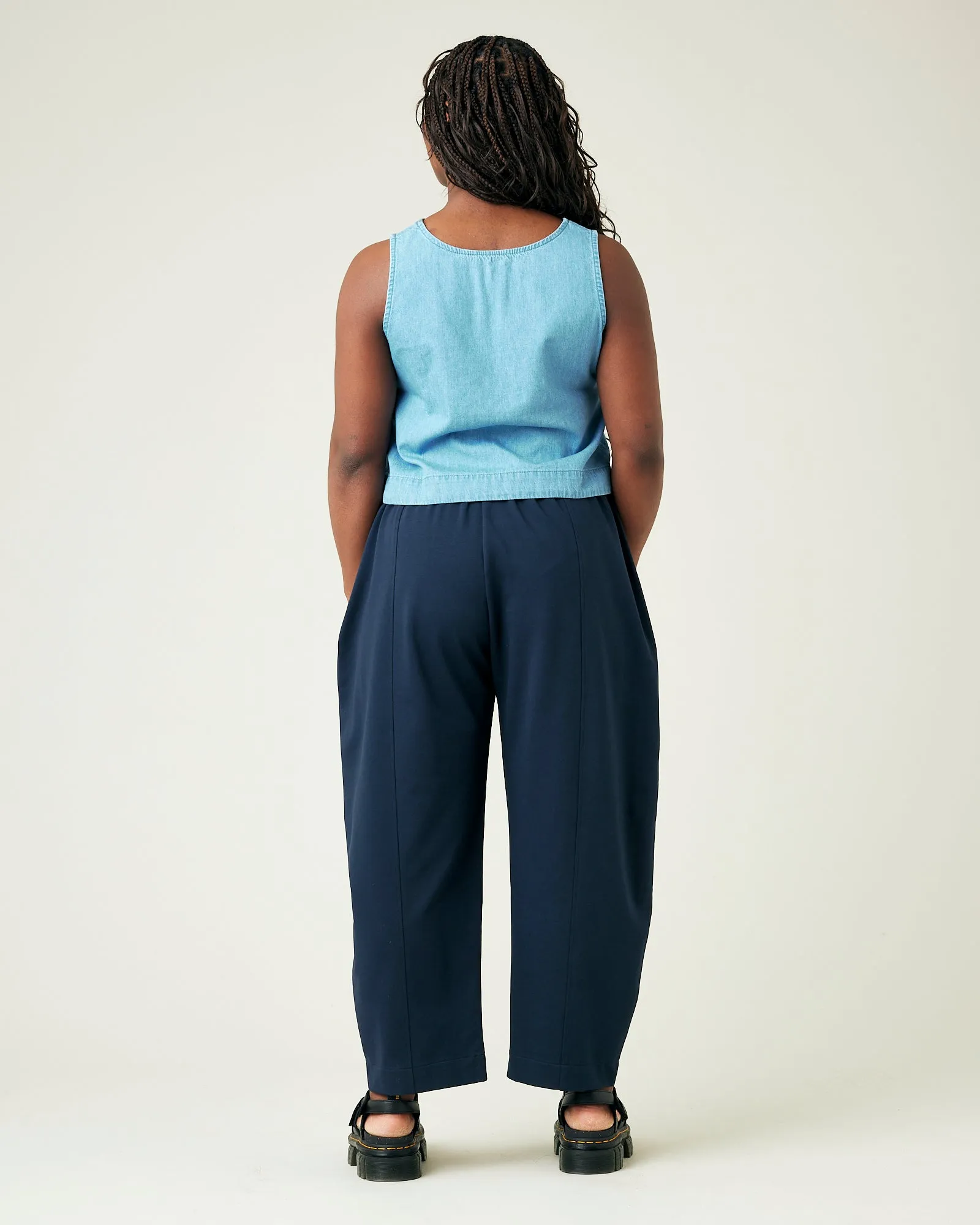 Mabel Navy Jersey Trousers sold by Beyond Nine product image thumbnail 5