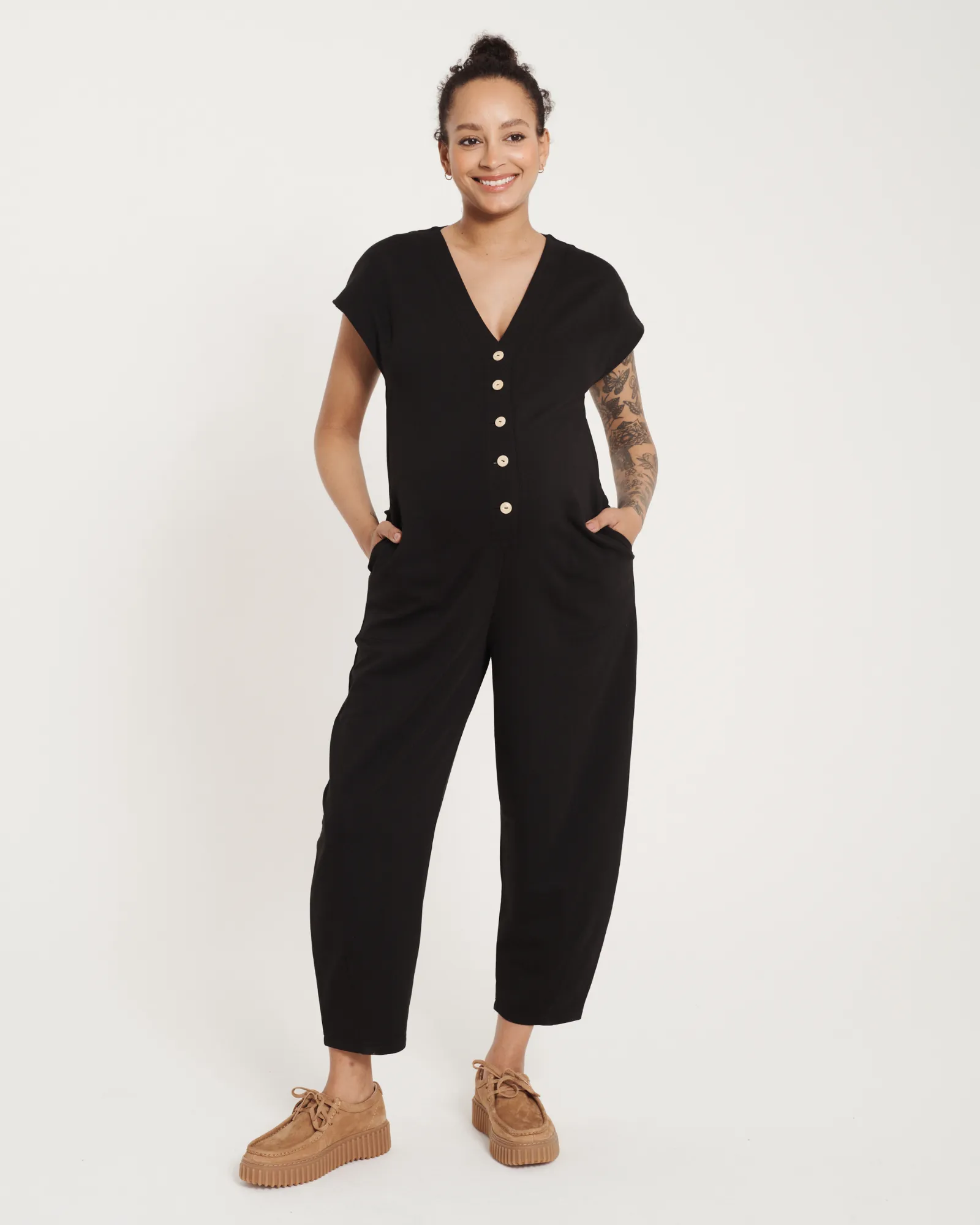 Frankie Jumpsuit - Black sold by Beyond Nine