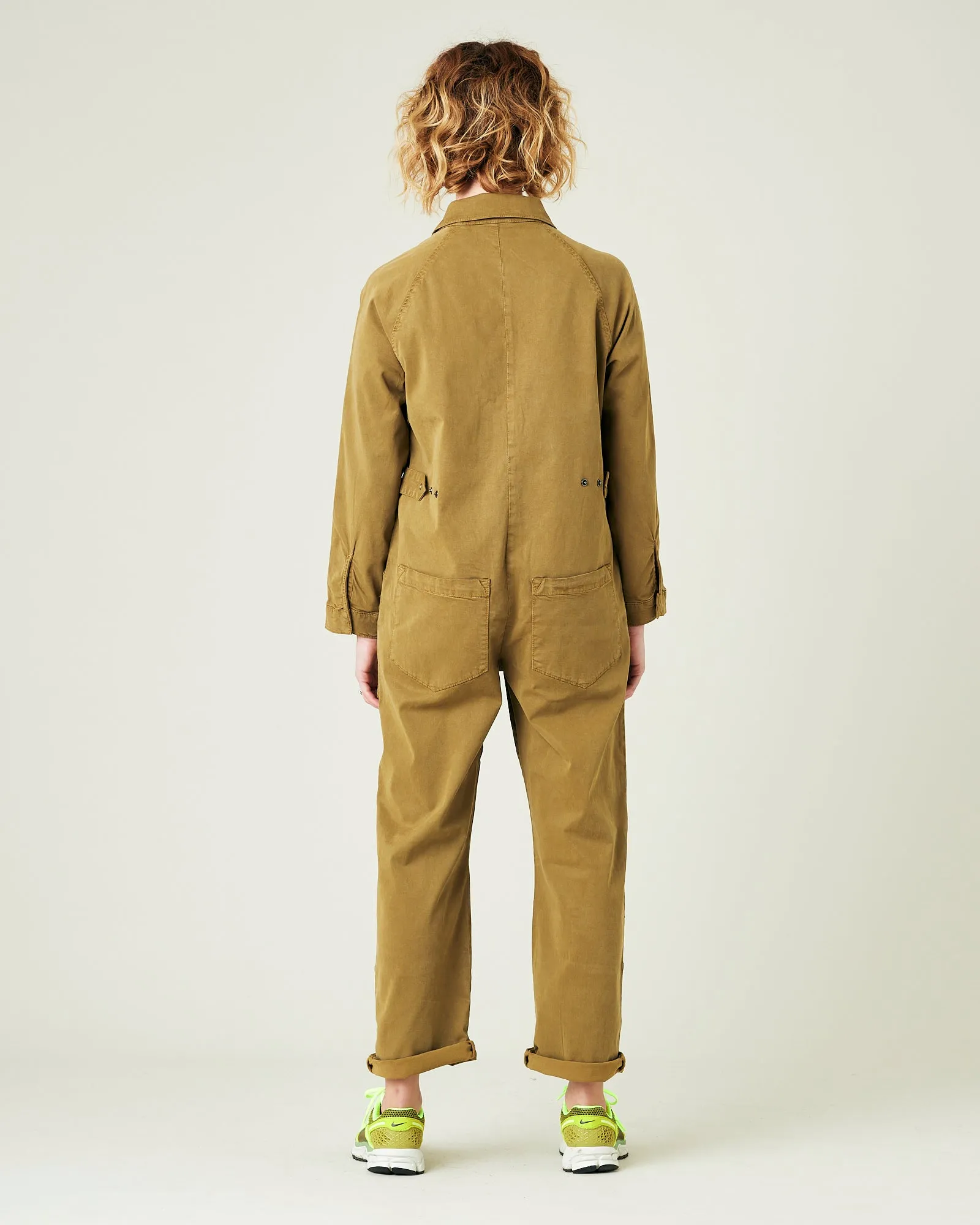 Hallie Nut Green Cotton Coverall sold by Beyond Nine product image thumbnail 3