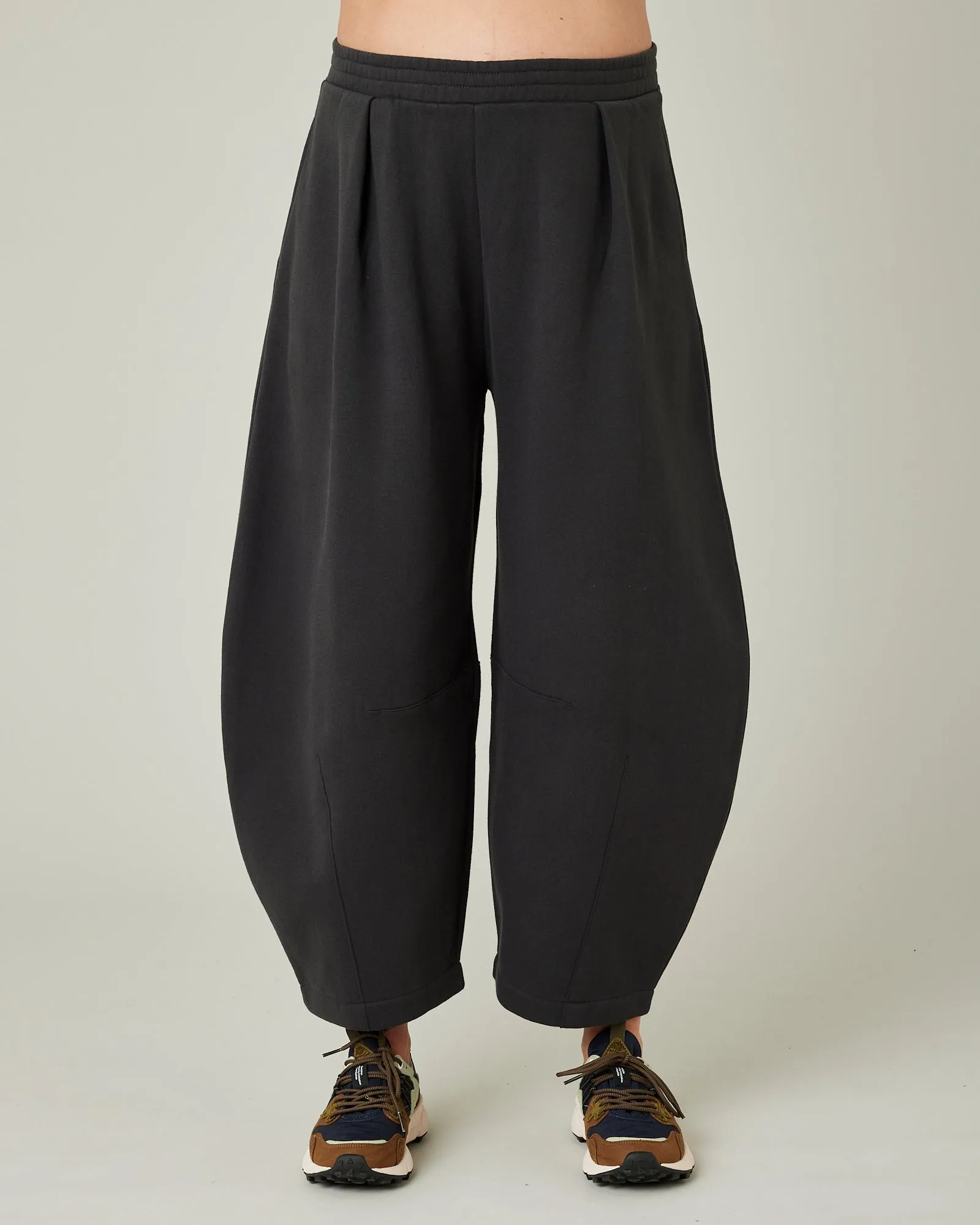 Daisy Slate Organic Cotton Jersey Trousers sold by Beyond Nine