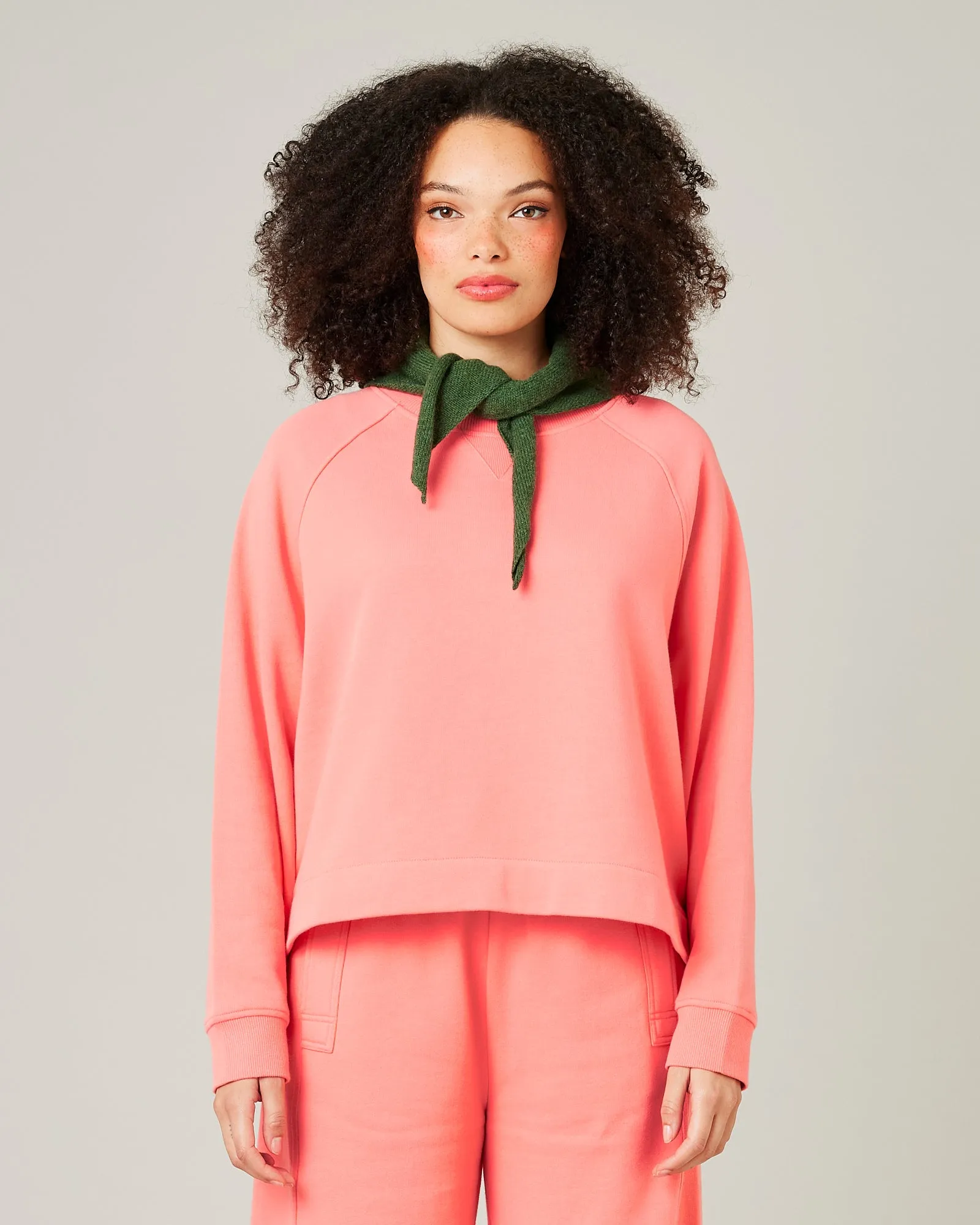Noa Shrimp Pink Organic Cotton Jumper sold by Beyond Nine