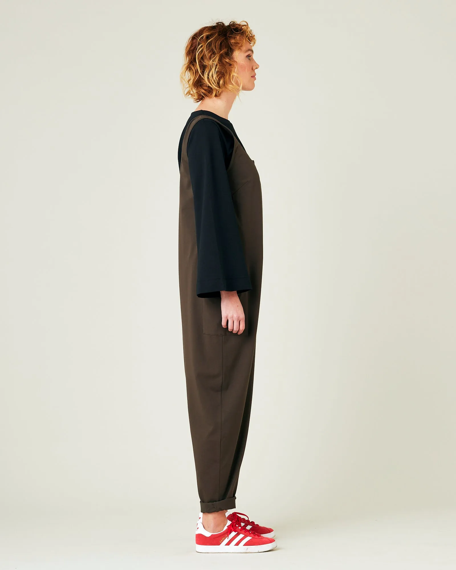 Poppy Cocoa Cotton Jersey Jumpsuit sold by Beyond Nine product image thumbnail 4