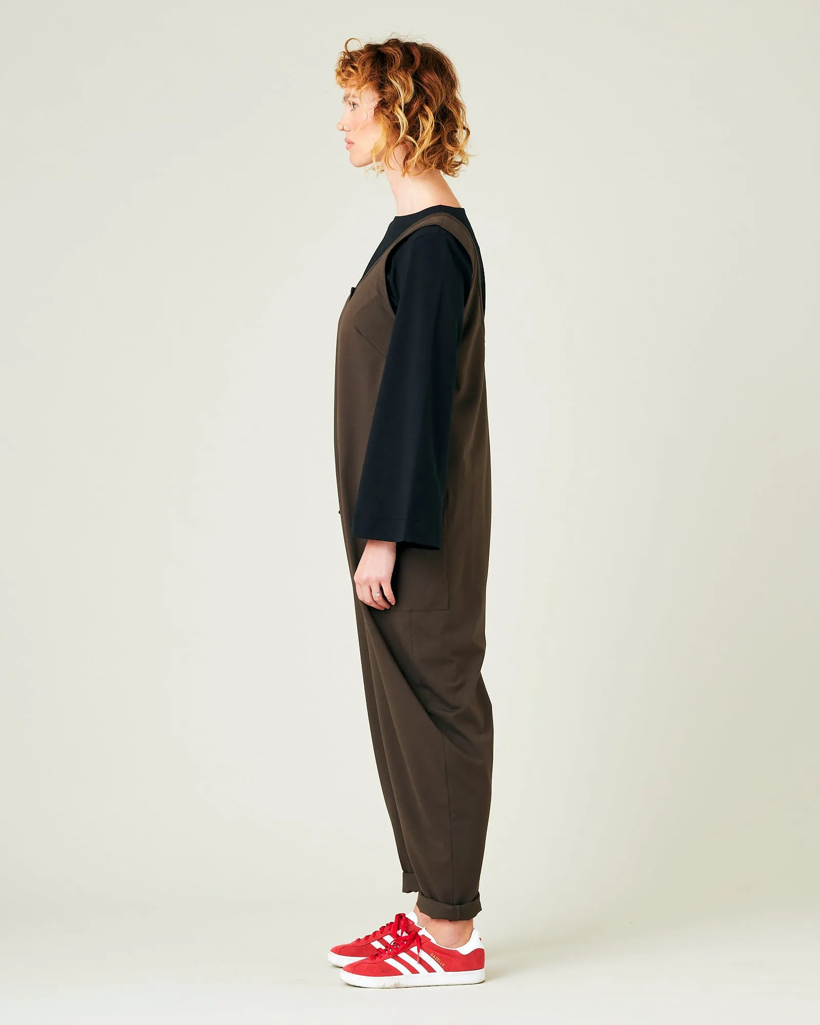 Poppy Cocoa Cotton Jersey Jumpsuit sold by Beyond Nine product image thumbnail 2