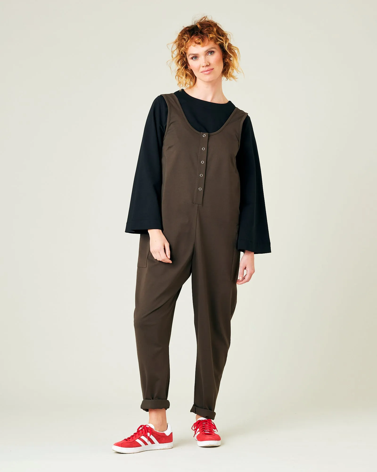 Poppy Cocoa Cotton Jersey Jumpsuit sold by Beyond Nine product image thumbnail 5