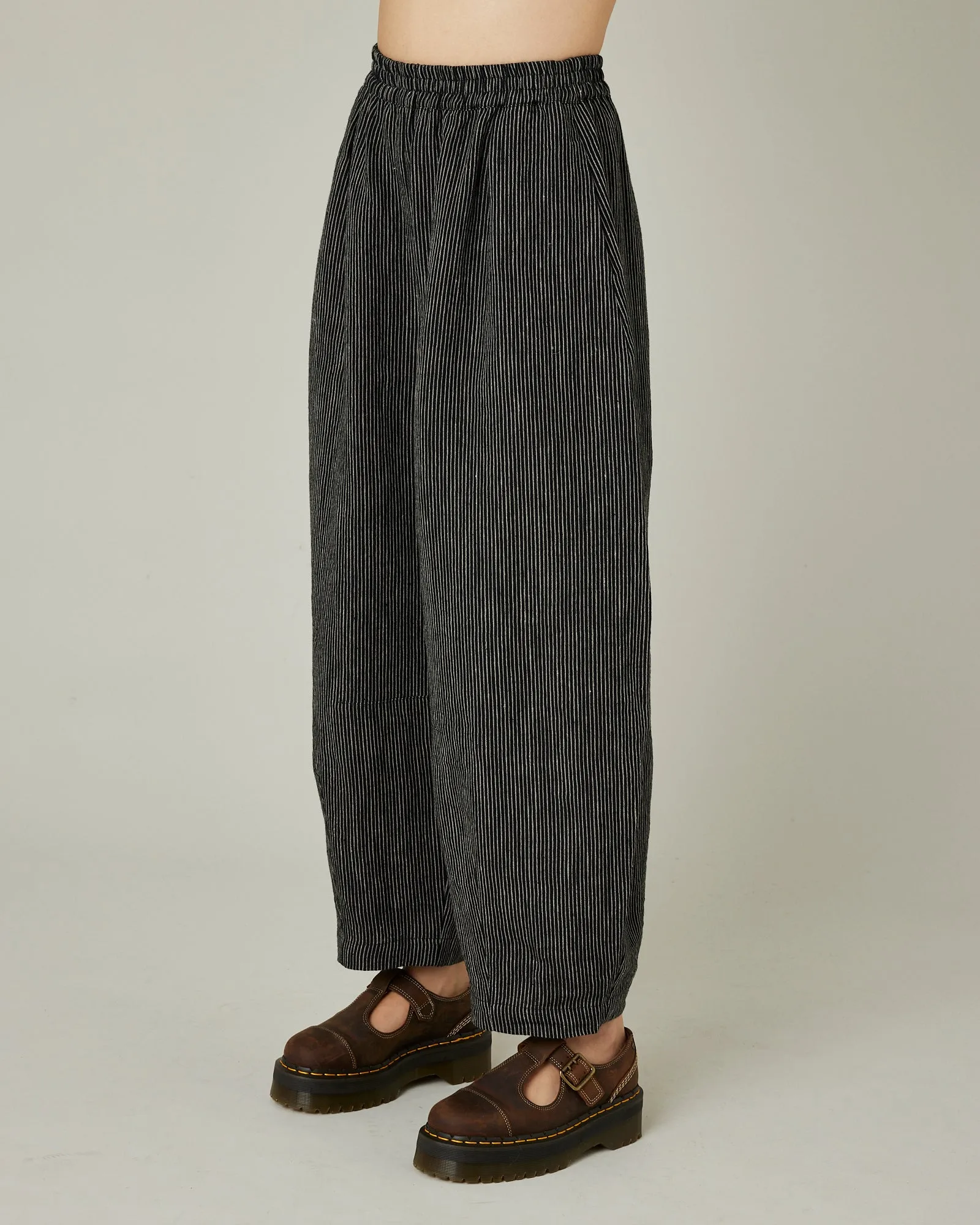 Daisy Black & Ecru Pencil Stripe Linen Trousers sold by Beyond Nine product image thumbnail 2