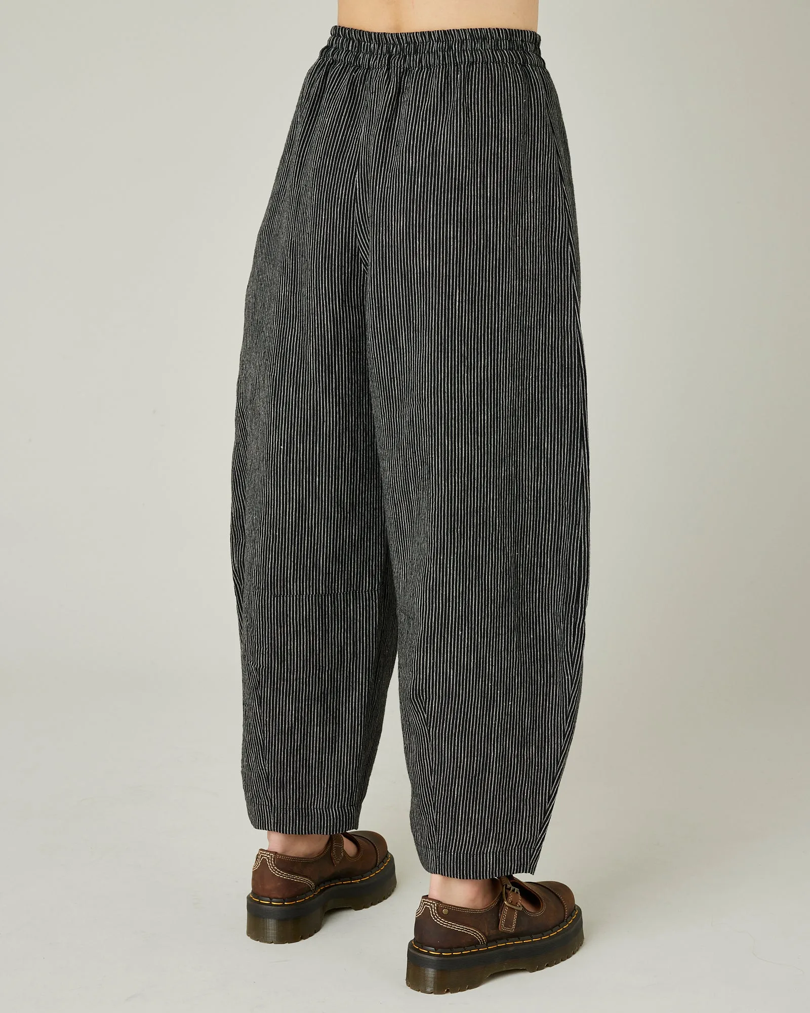 Daisy Black & Ecru Pencil Stripe Linen Trousers sold by Beyond Nine product image thumbnail 3