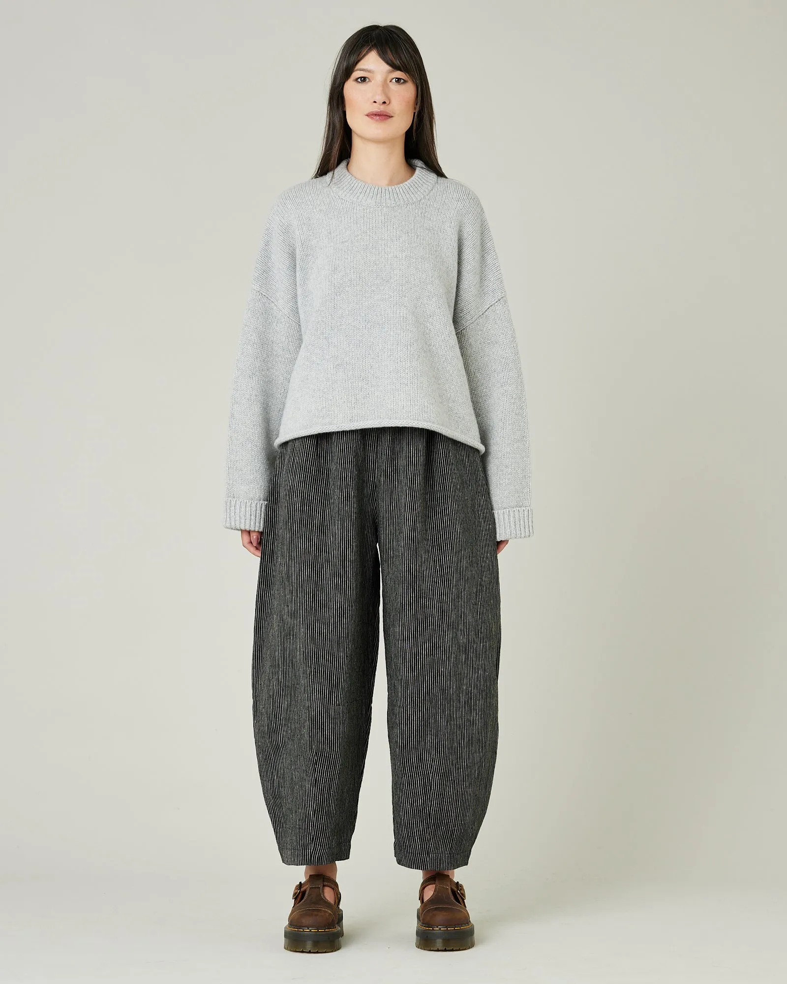 Daisy Black & Ecru Pencil Stripe Linen Trousers sold by Beyond Nine product image thumbnail 4