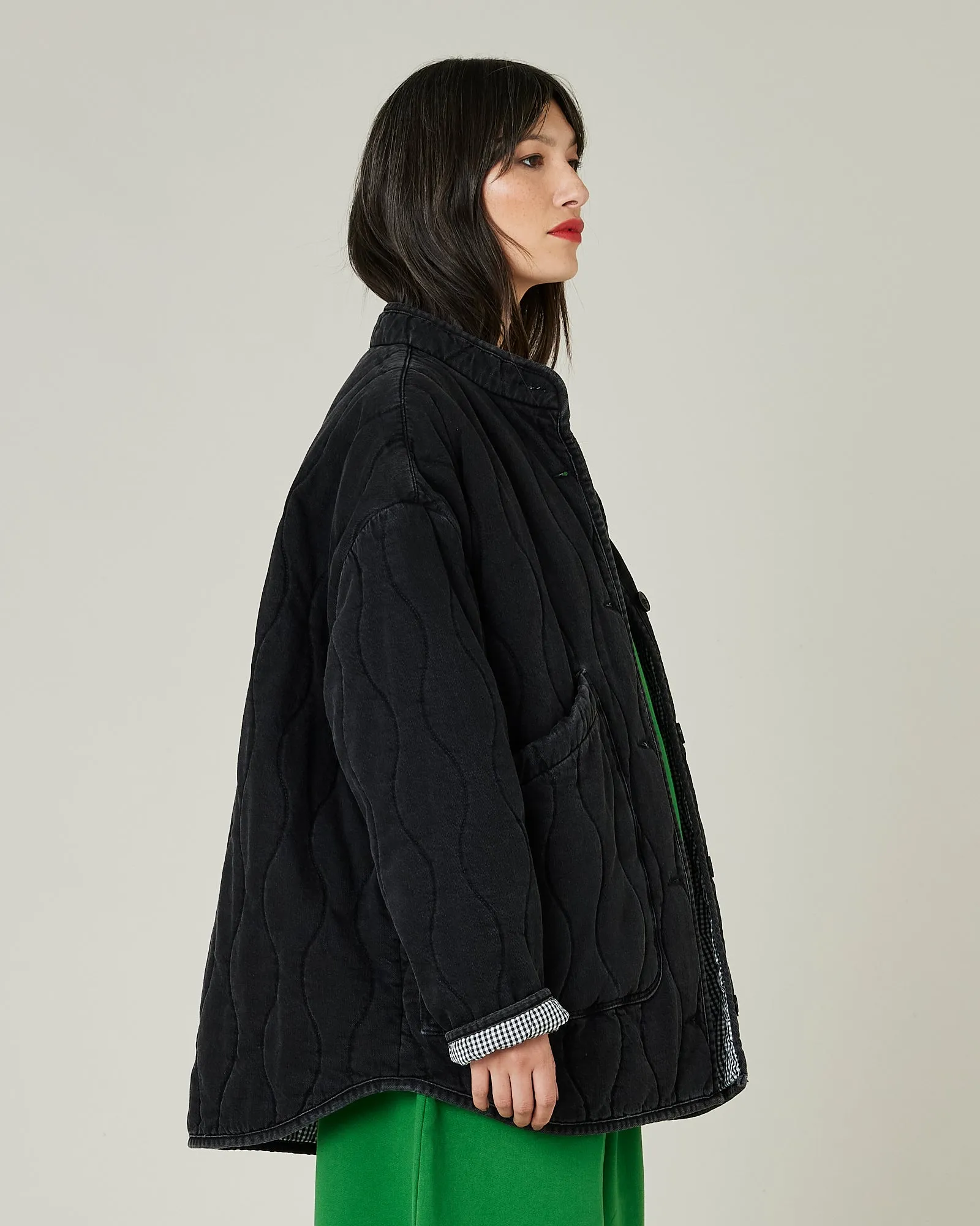 Rue Washed Black Denim Jacket sold by Beyond Nine product image thumbnail 4