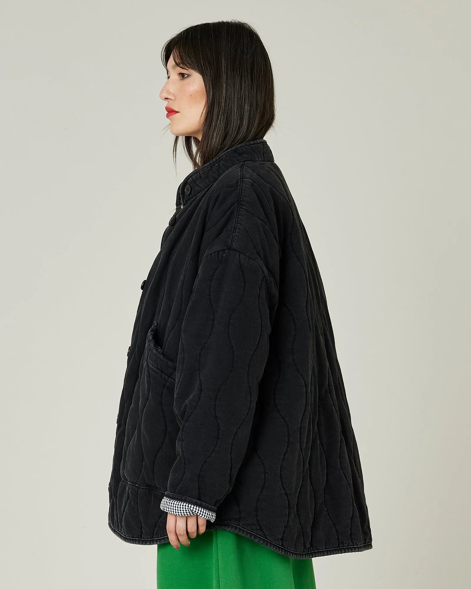 Rue Washed Black Denim Jacket sold by Beyond Nine product image thumbnail 2