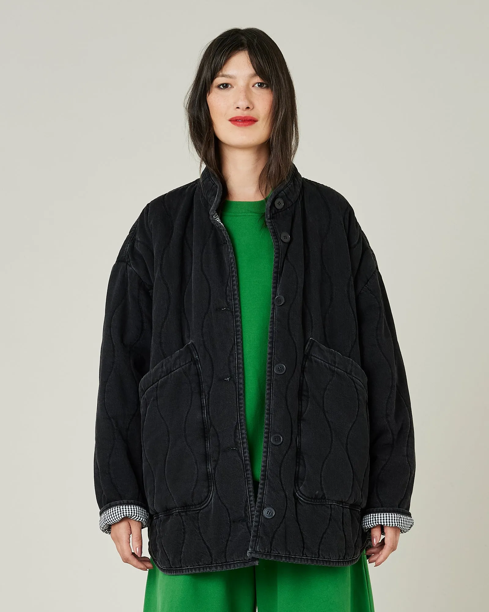 Rue Washed Black Denim Jacket sold by Beyond Nine