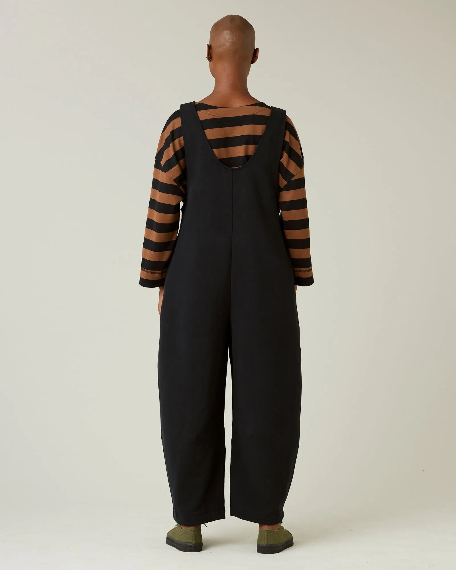 Clover Black Organic Cotton Jersey Jumpsuit sold by Beyond Nine product image thumbnail 3