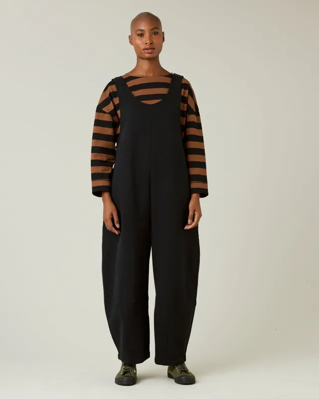 Clover Black Organic Cotton Jersey Jumpsuit sold by Beyond Nine