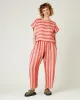 Polly Blush Stripe Linen Top sold by Beyond Nine