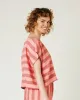 Polly Blush Stripe Linen Top sold by Beyond Nine