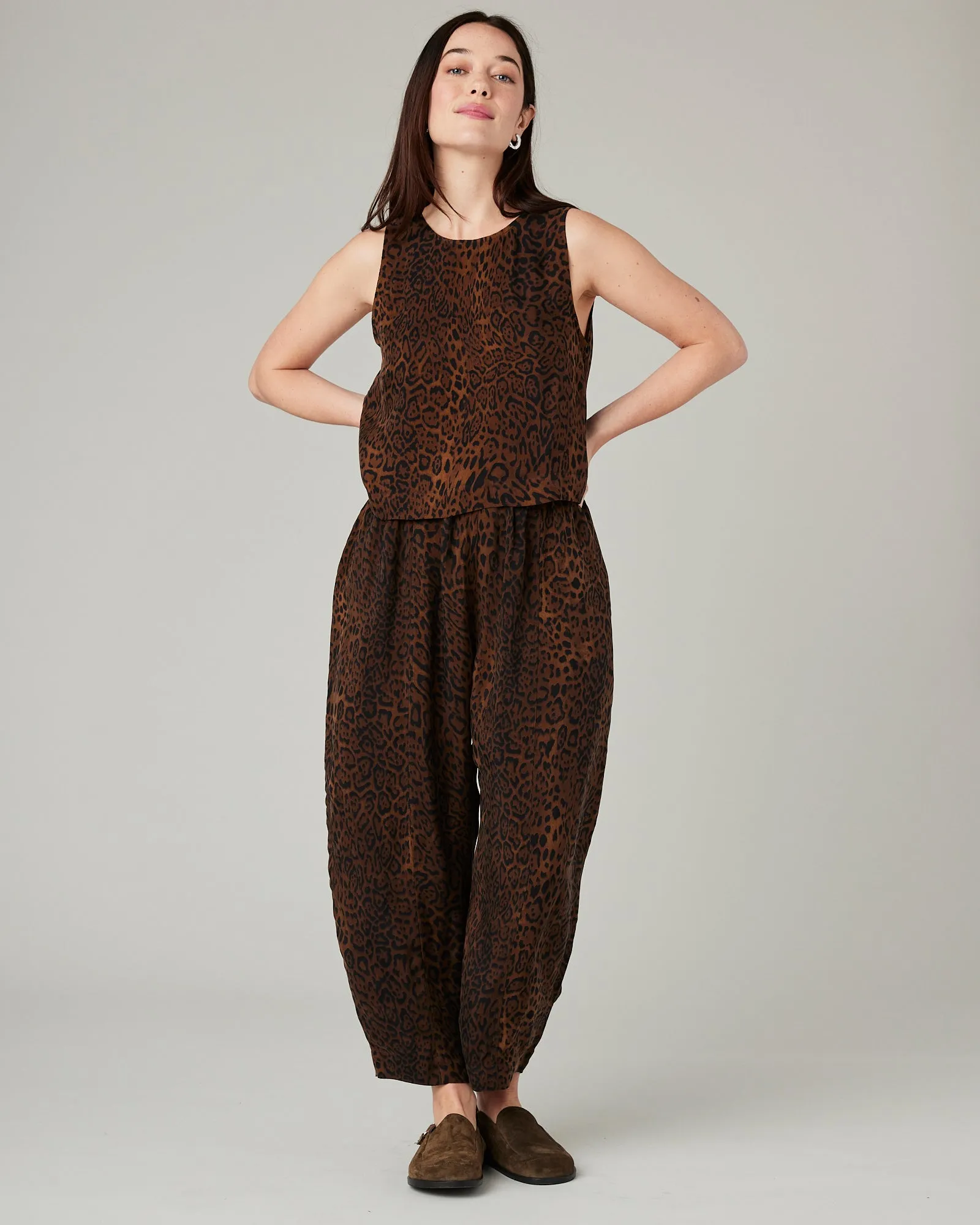Esme Dark Leopard Print Cupro Top sold by Beyond Nine product image thumbnail 5