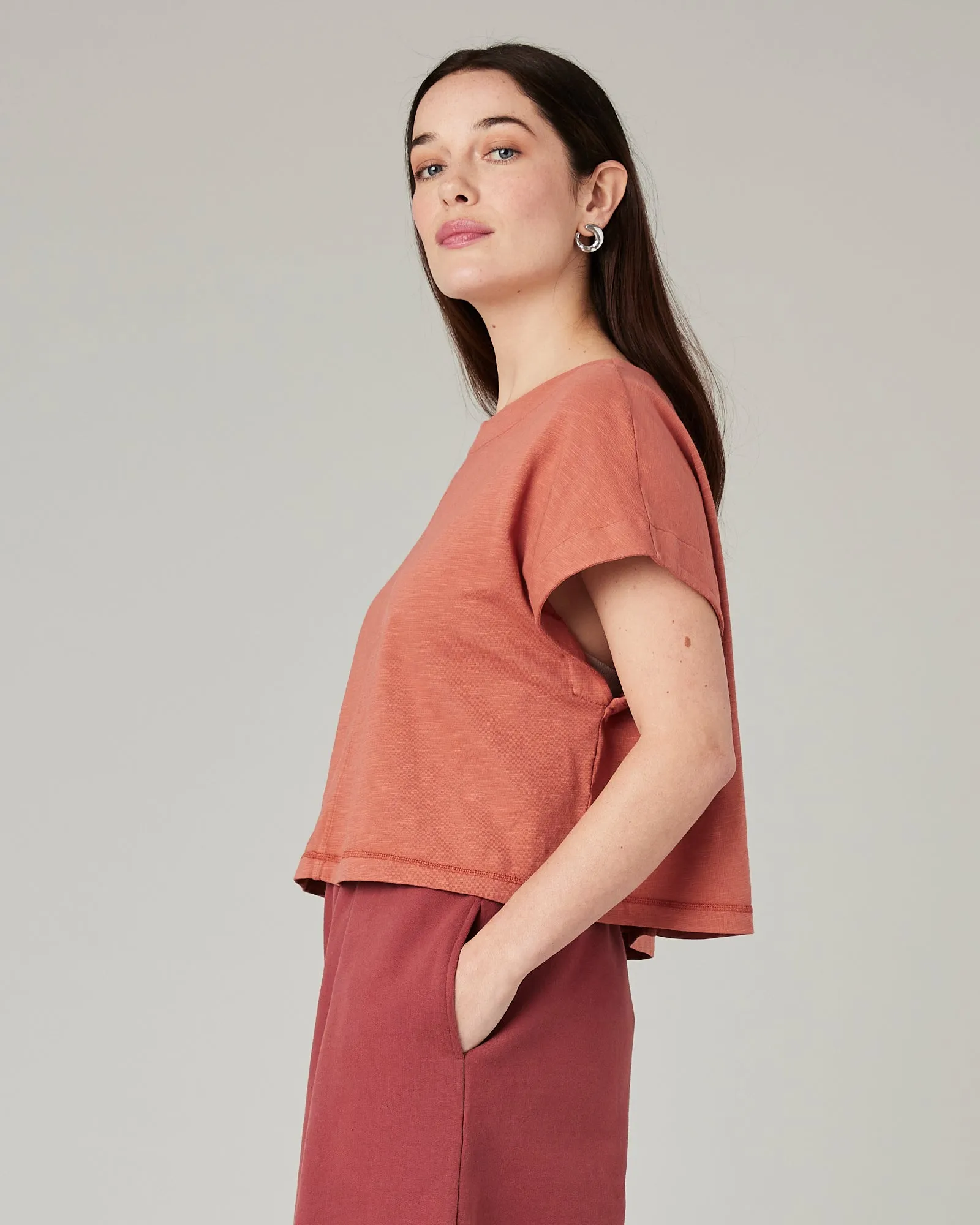 Polly Terracotta Jersey Top sold by Beyond Nine product image thumbnail 2