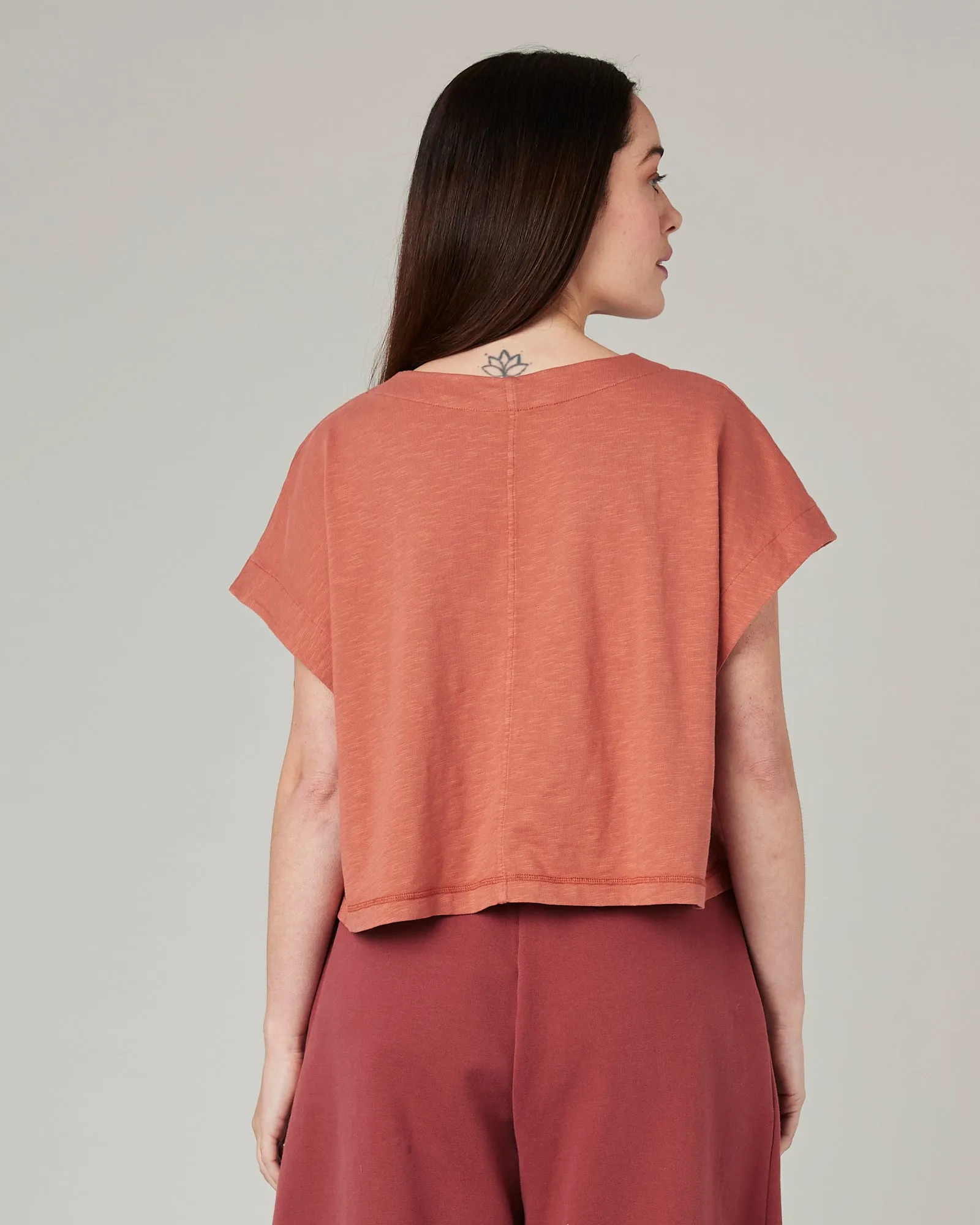 Polly Terracotta Jersey Top sold by Beyond Nine product image thumbnail 3