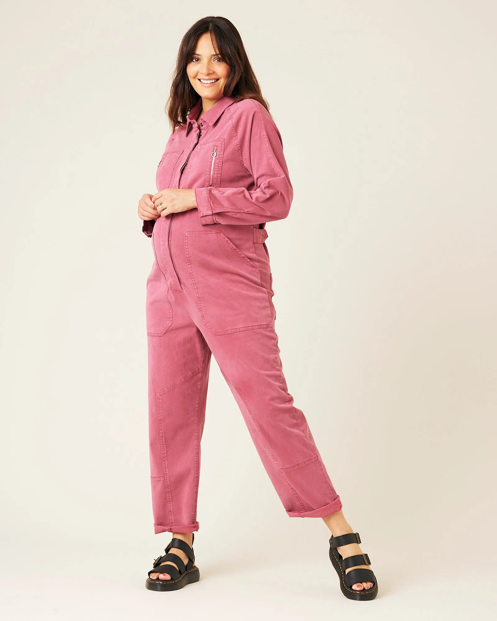 Hallie Autumn Rose Cotton Coverall sold by Beyond Nine