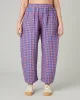 Mabel Sunset Check Linen Trousers sold by Beyond Nine