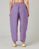 Mabel Sunset Check Linen Trousers sold by Beyond Nine