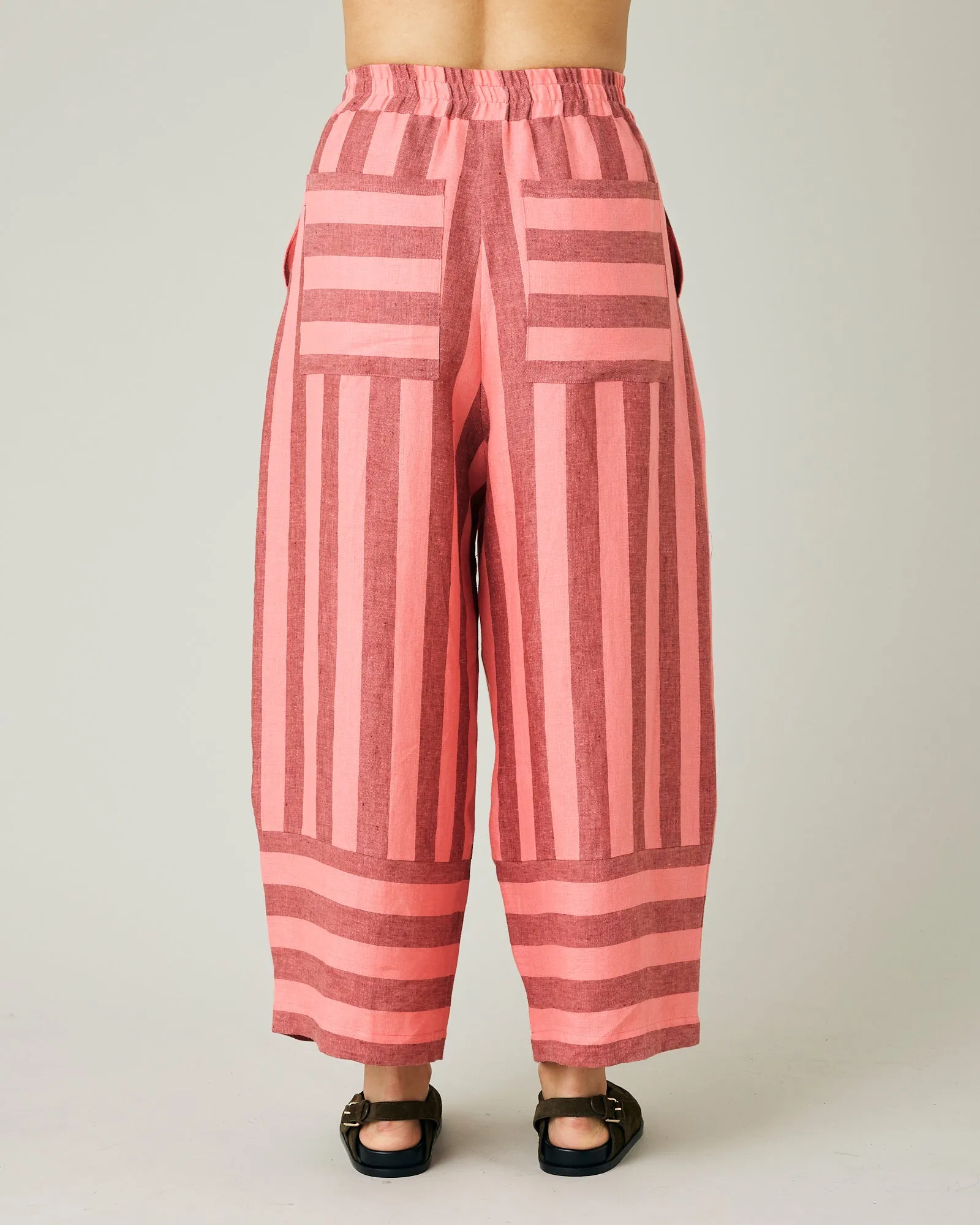 Bobbi Blush Stripe Linen Trousers sold by Beyond Nine product image thumbnail 3