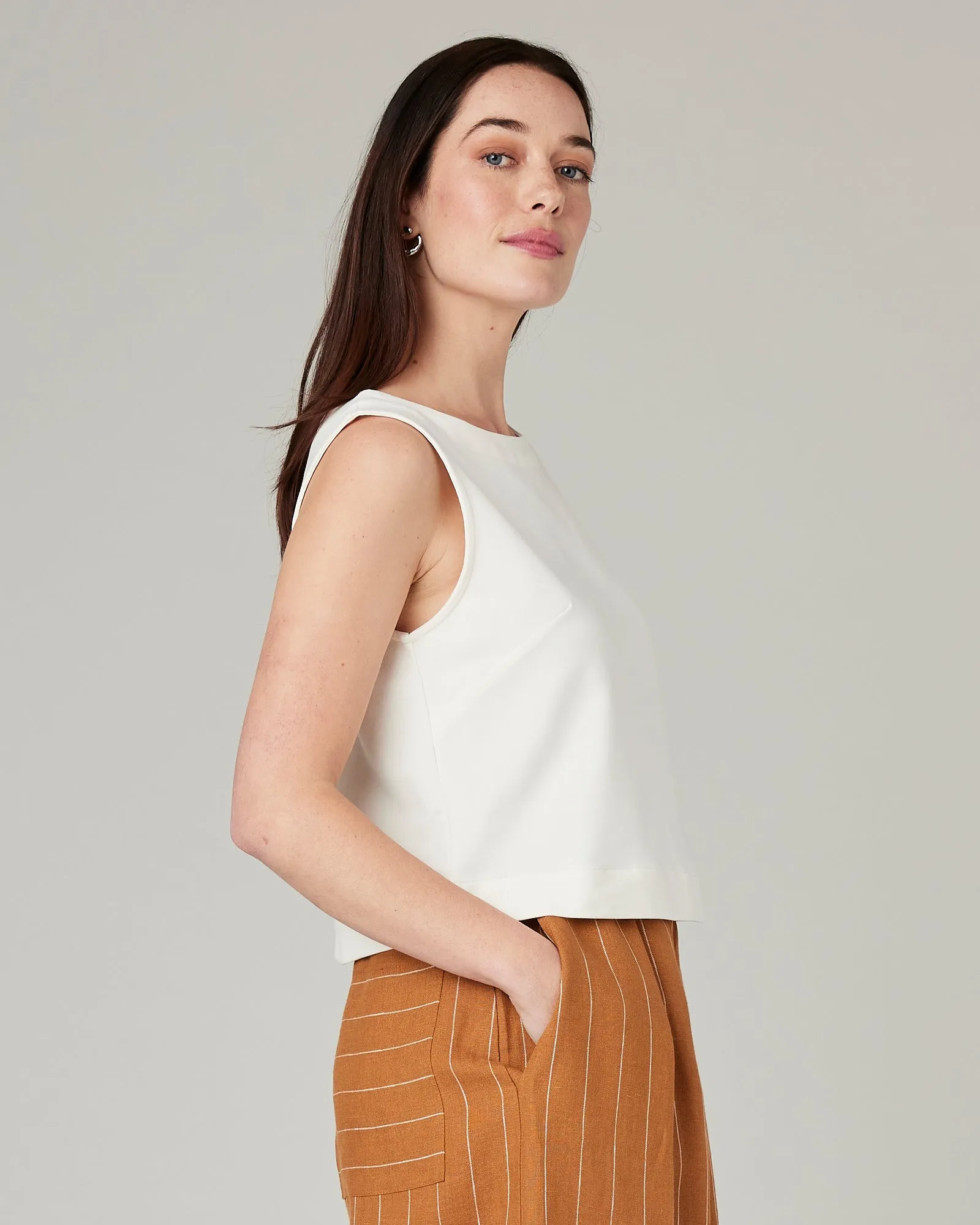 Esme Ecru Jersey Top sold by Beyond Nine product image thumbnail 4