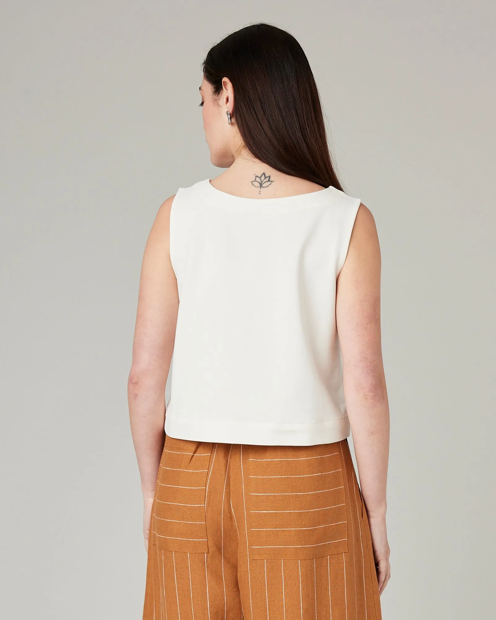 Esme Ecru Jersey Top sold by Beyond Nine product image thumbnail 3