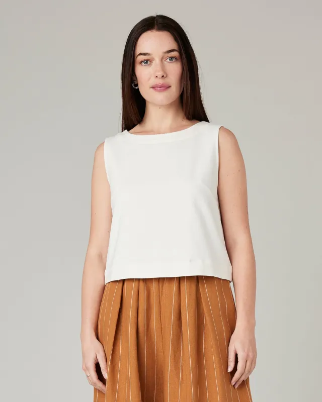 Esme Ecru Jersey Top sold by Beyond Nine