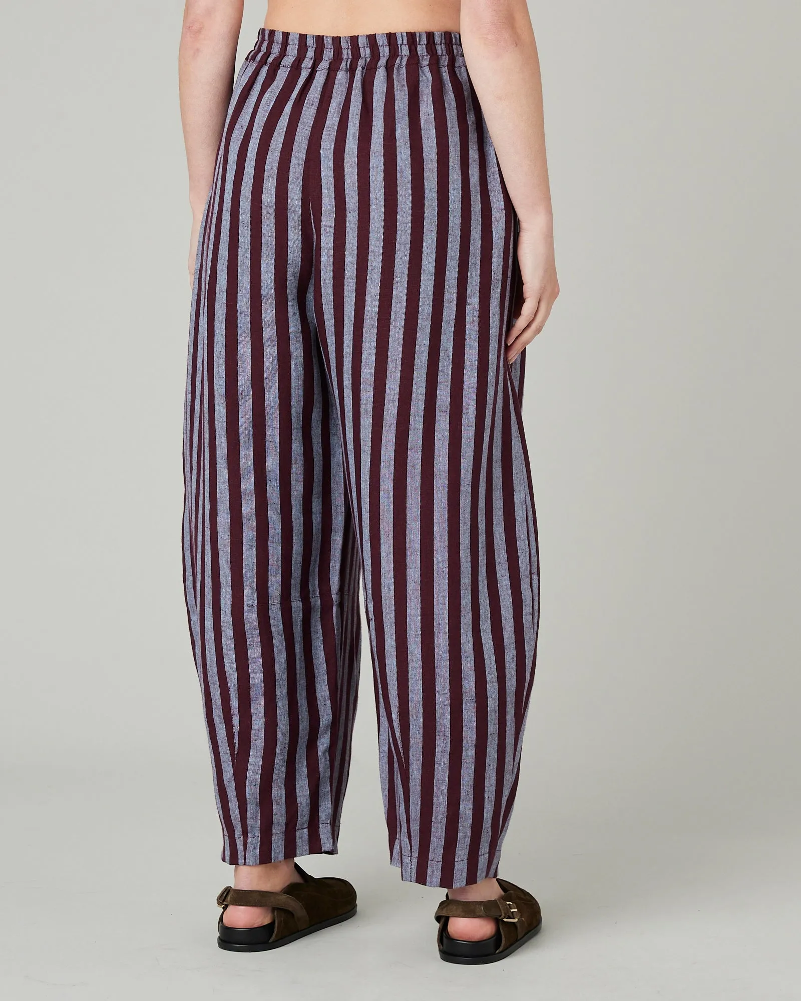 Daisy Cassis Stripe Linen Trousers sold by Beyond Nine product image thumbnail 3