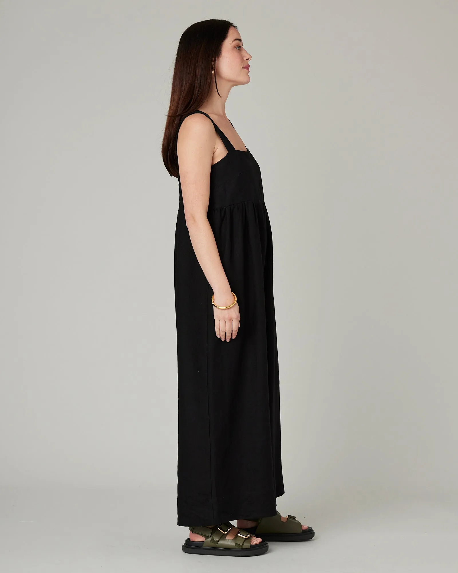 Cari Black Linen Jumpsuit sold by Beyond Nine product image thumbnail 4