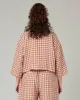 Lily Saffron Gingham Linen Top sold by Beyond Nine