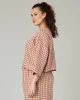 Lily Saffron Gingham Linen Top sold by Beyond Nine