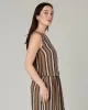 Esme Pecan Stripe Linen Top sold by Beyond Nine