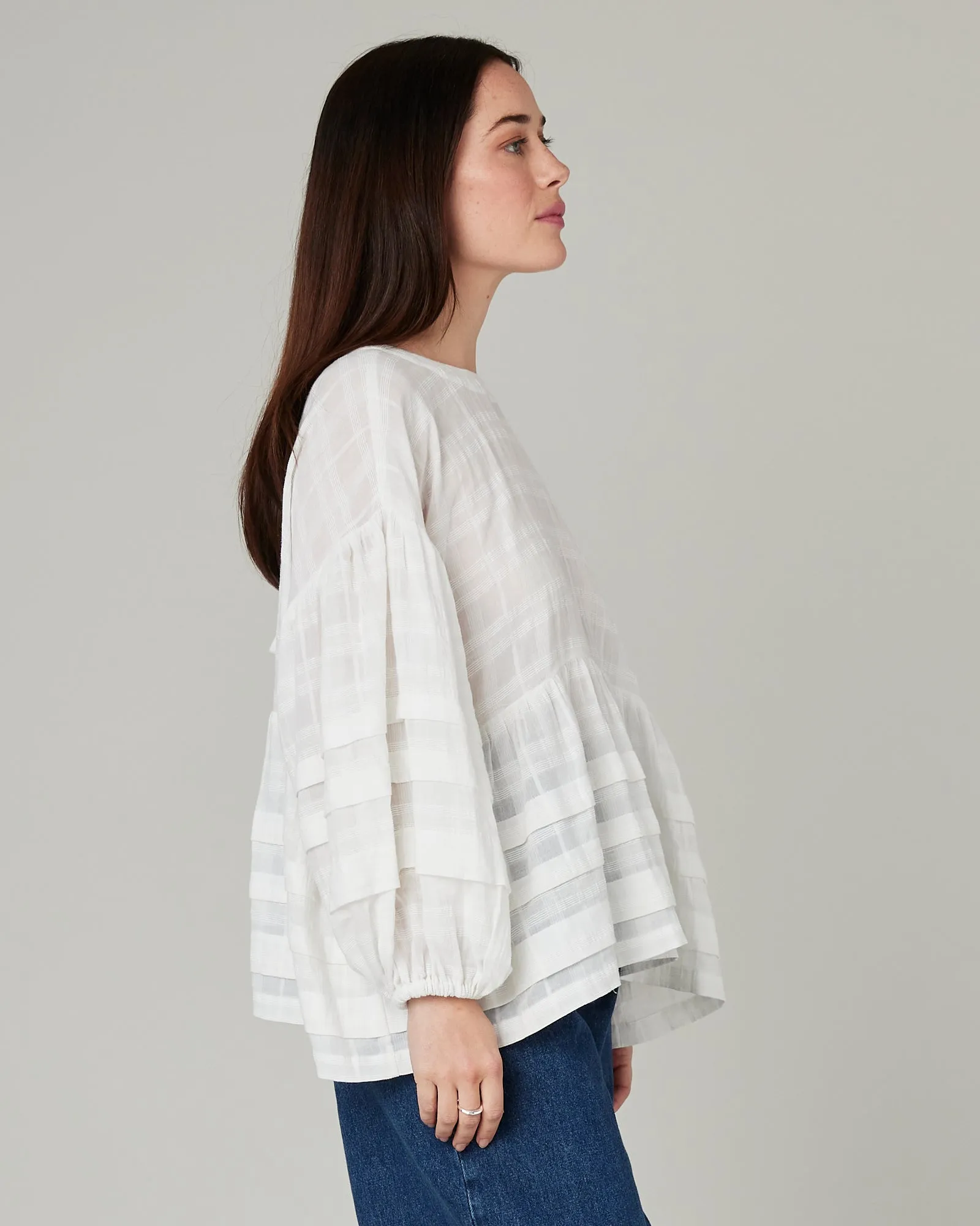 Simone Ecru Cotton Top sold by Beyond Nine product image thumbnail 4