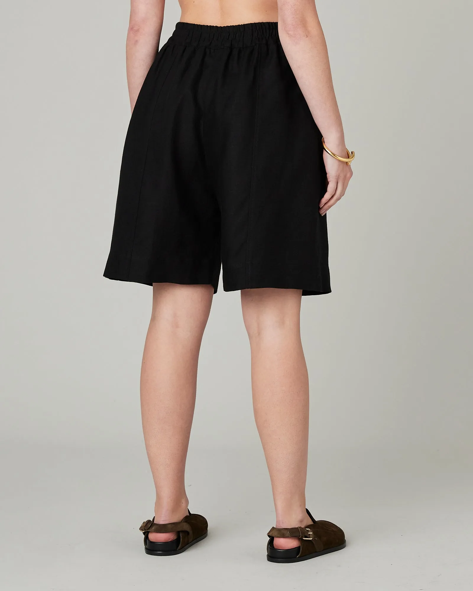 Liv Black Linen Shorts sold by Beyond Nine product image thumbnail 5